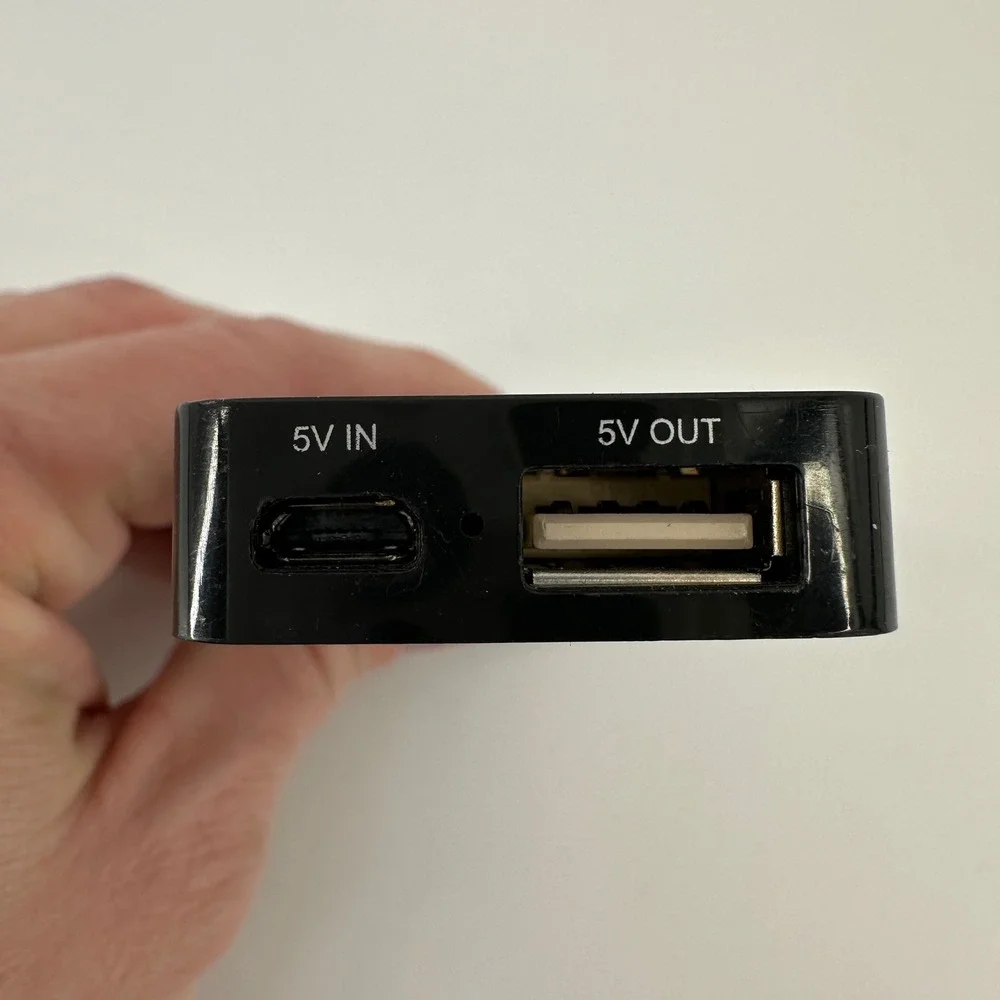 be2X Portable Power Bank 2500mAh External Battery Black Model 2627 USB Charger